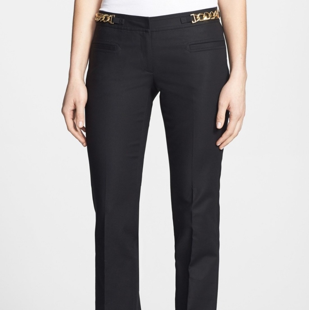 Michael Kors Sexy Hardware Detail stretch pants